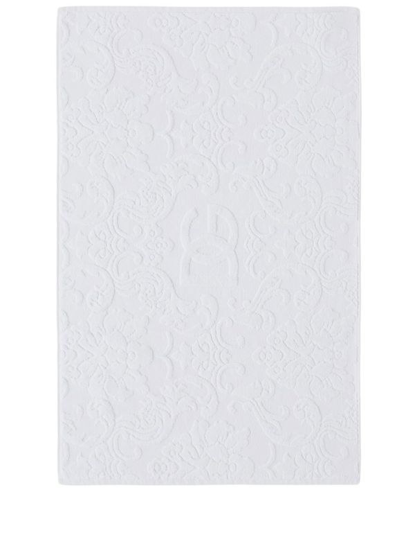 browns Dolce & Gabbana White Logo Jacquard Bath Mat | Browns Towels