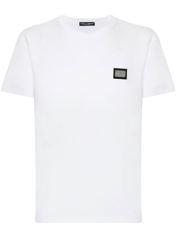 browns Dolce & Gabbana white logo plaque T-shirt | Browns T-Shirts