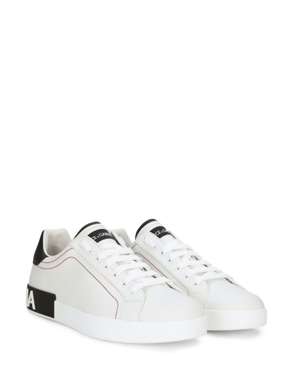 Browns Dolce & Gabbana White Portofino Leather Sneakers | Browns Low-Tops