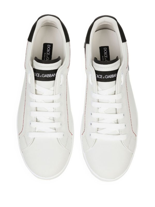 Browns Dolce & Gabbana White Portofino Leather Sneakers | Browns Low-Tops