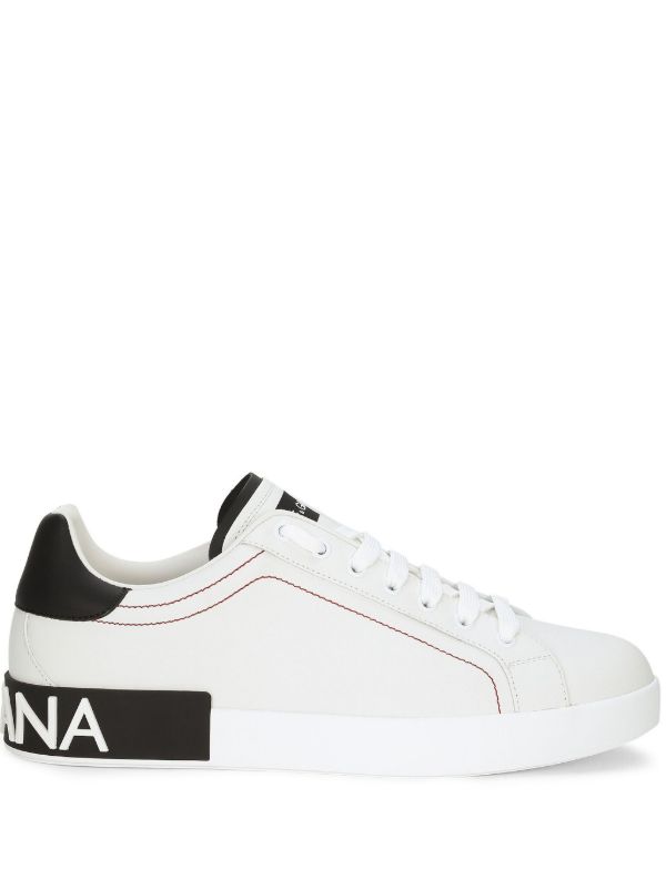 browns Dolce & Gabbana White Portofino leather sneakers | Browns Low-Tops