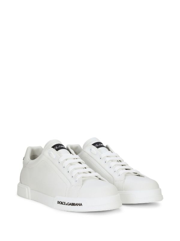 Browns Dolce & Gabbana White Portofino Leather Sneakers | Browns Low-Tops