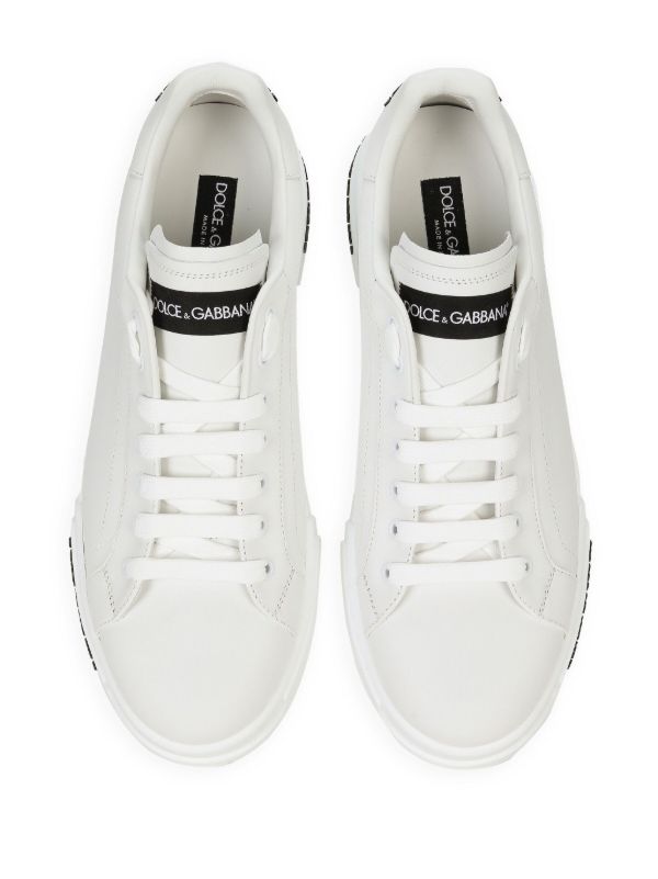 Browns Dolce & Gabbana White Portofino Leather Sneakers | Browns Low-Tops