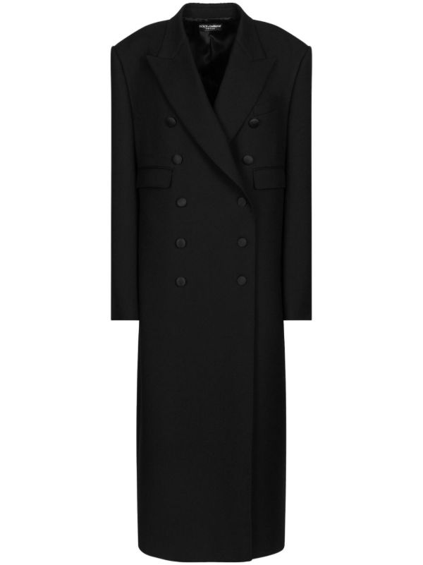 browns Dolce & Gabbana Wool Gabardine Double-Breasted Coat | Browns Double Breasted & Peacoats