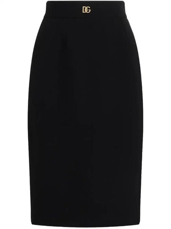 browns Dolce & Gabbana Wool Midi Pencil Skirt | Browns Pencil Skirts