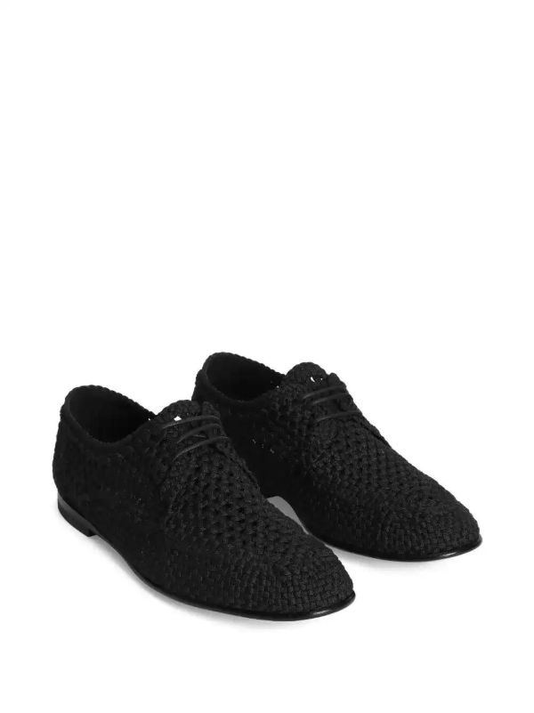 Browns Dolce & Gabbana Woven Derby Shoes | Browns Derby Shoes