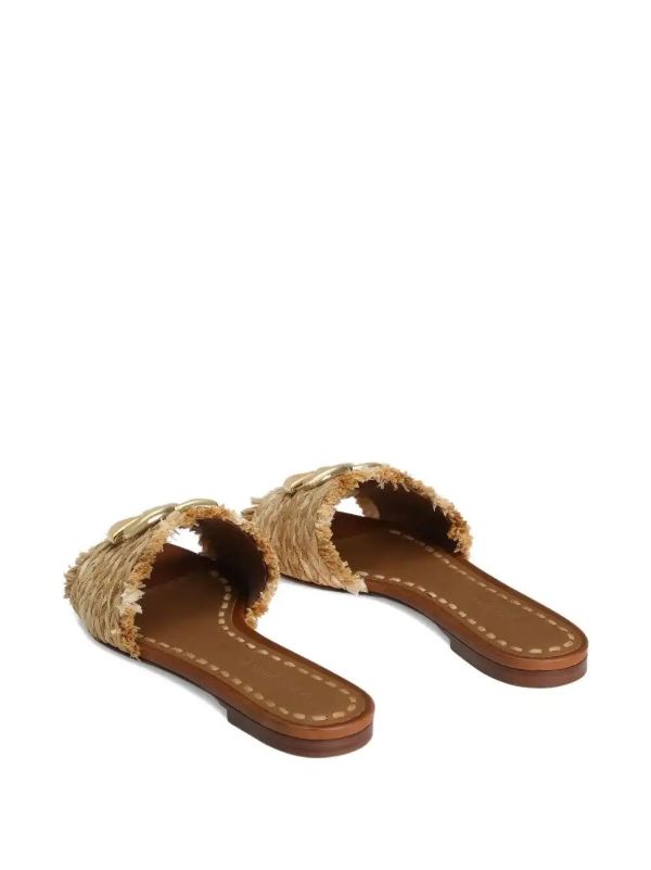 Browns Dolce & Gabbana Woven-raffia Flat Sandals | Browns Sandals