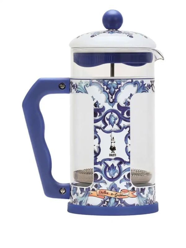 Browns Dolce & Gabbana X Bialetti Carretto-print French Coffee Press | Browns Kitchen Accessories