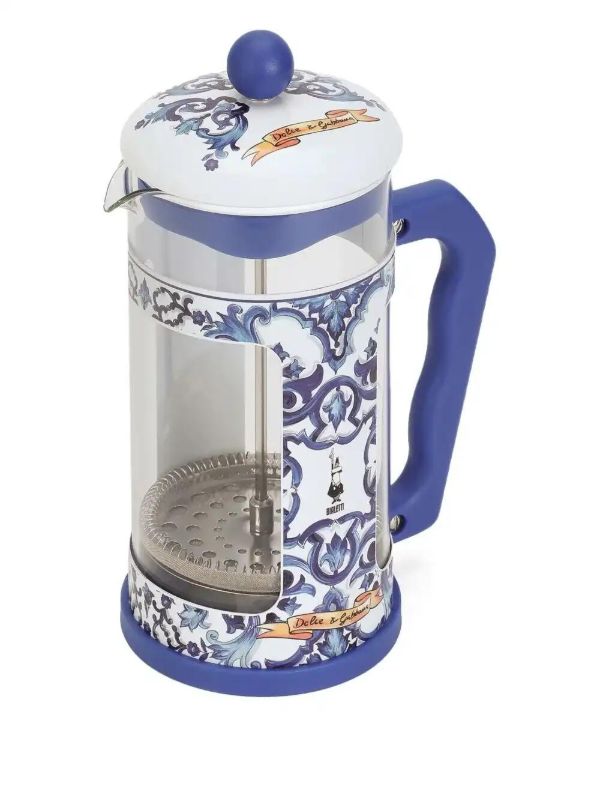 Browns Dolce & Gabbana X Bialetti Carretto-print French Coffee Press | Browns Kitchen Accessories