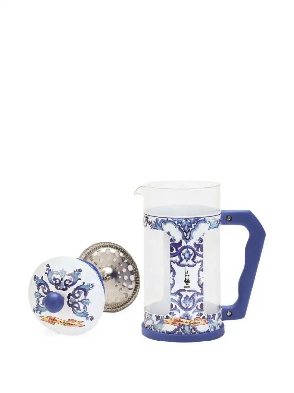 Browns Dolce & Gabbana X Bialetti Carretto-print French Coffee Press | Browns Kitchen Accessories