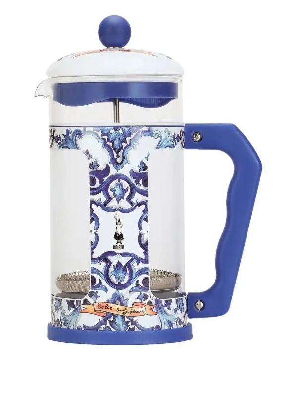 browns Dolce & Gabbana x Bialetti Carretto-print French coffee press | Browns Kitchen Accessories