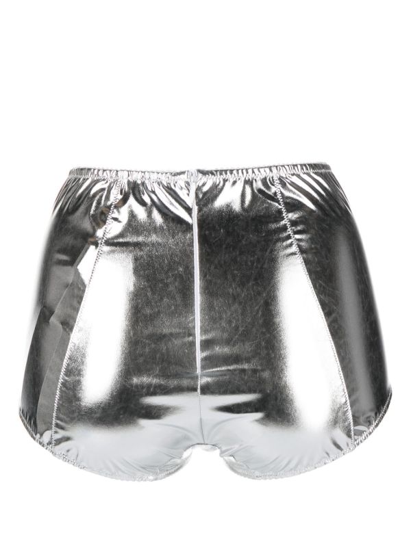 Browns Dolce & Gabbana X Kim Kardashian Silver-Tone Metallic Boxers | Browns Panties