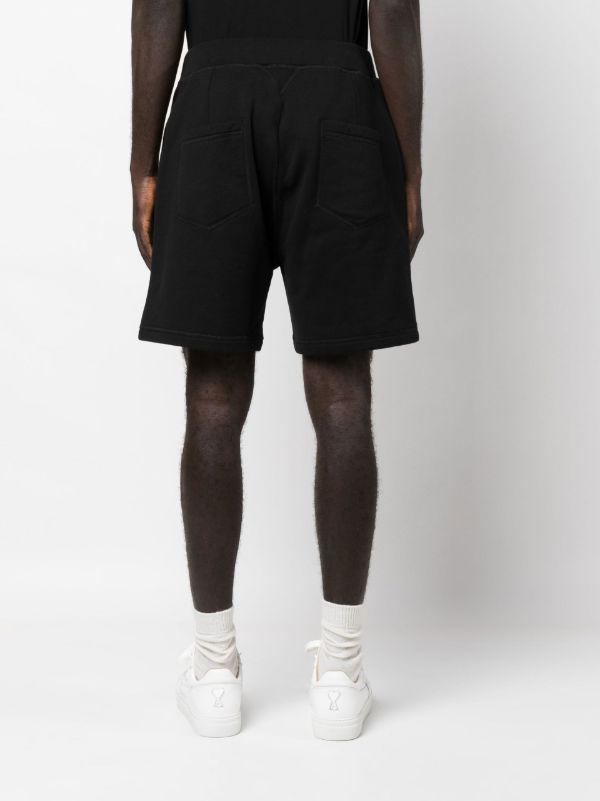 Browns DSQUARED2 Black Logo Print Track Shorts | Browns Track & Running Shorts