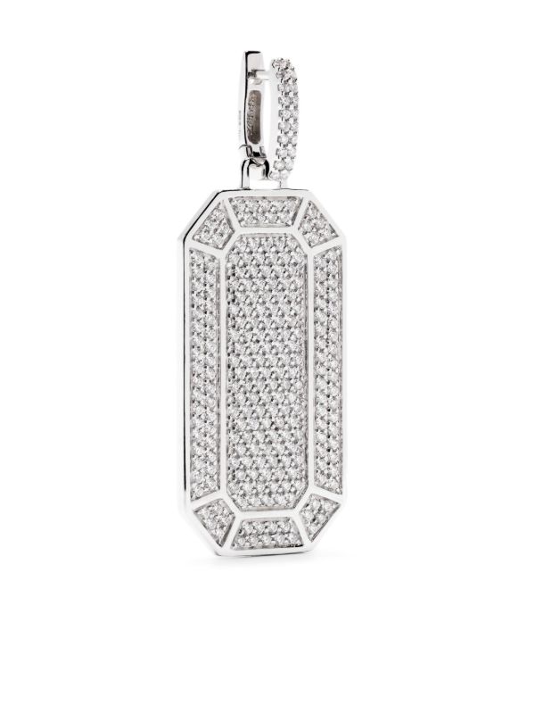browns EÉRA 18K white gold Big Tokyo diamond single drop earring | Browns Fine Earrings