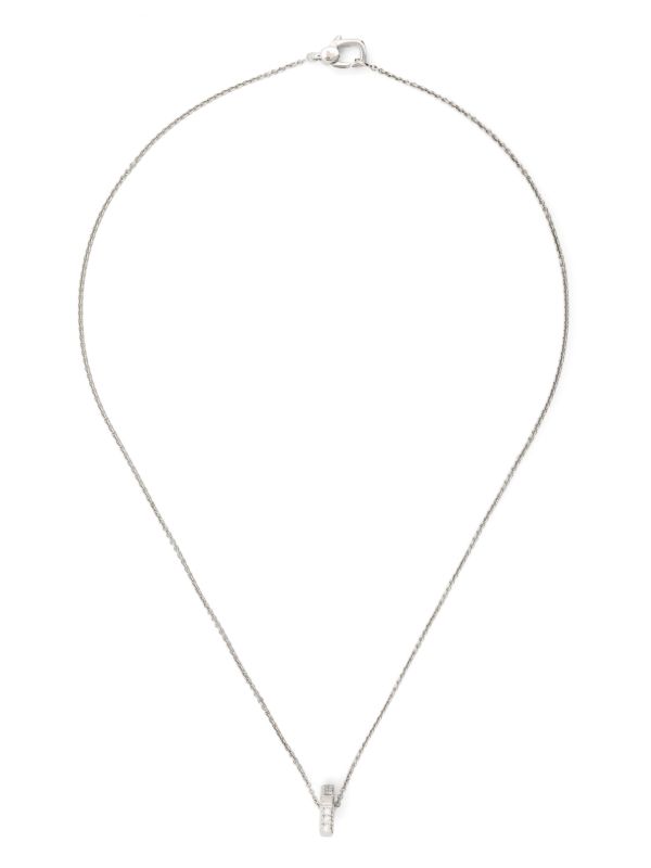 Browns EÉRA 18K White Gold Hug Diamond Necklace | Browns Fine Necklaces