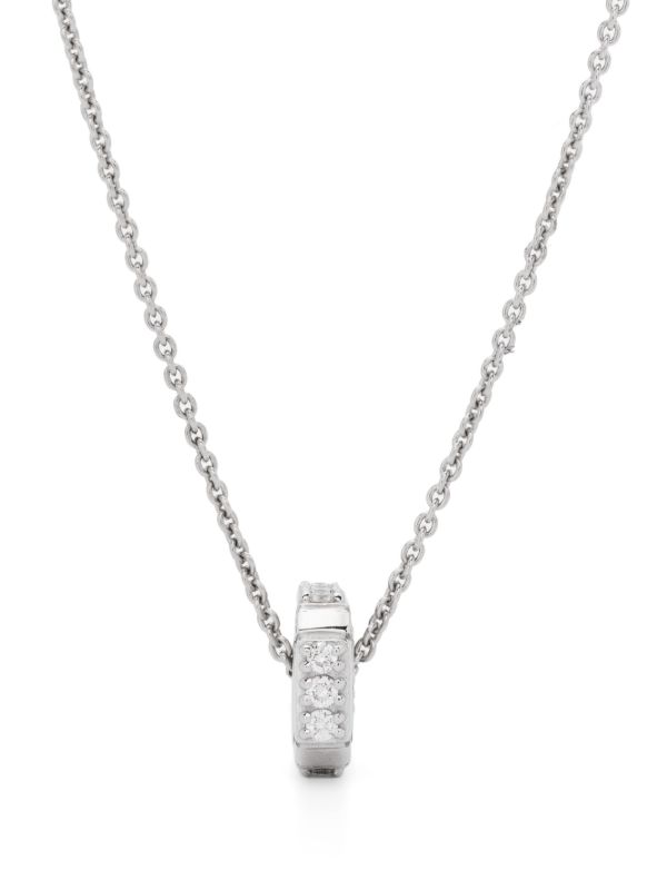 browns EÉRA 18K white gold Hug diamond necklace | Browns Fine Necklaces