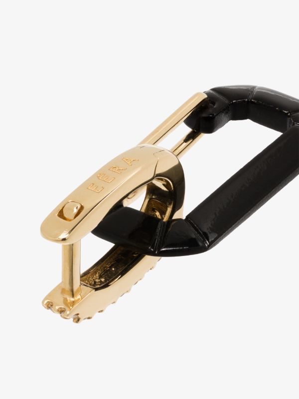 Browns EÉRA 18K Yellow Gold And Black Chiara Small Diamond Earring | Browns Fine Earrings
