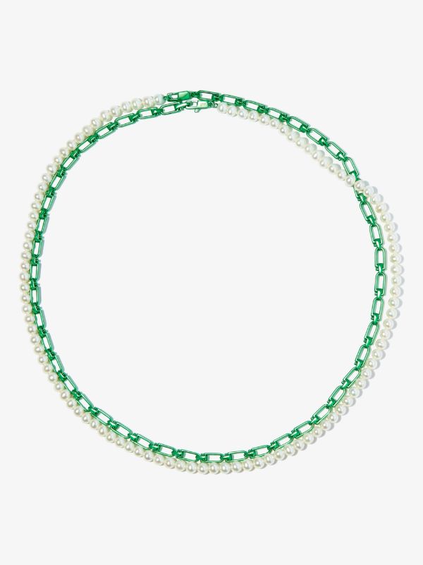 Browns EÉRA Sterling Silver Pearl Chain Necklace | Browns Necklaces
