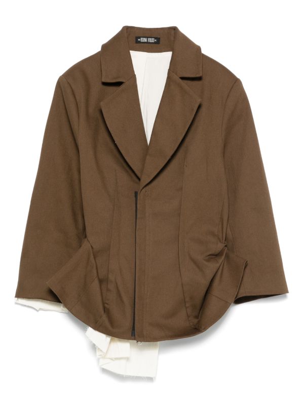 browns Elena Velez double-breasted jacket | Browns Fitted Jackets