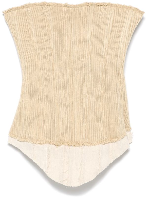 browns Elena Velez Knitted Corset Top | Browns Knitted Tops
