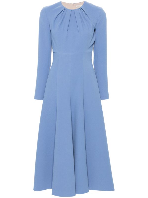 browns Emilia Wickstead Blue Belgium Dress | Browns Day Dresses