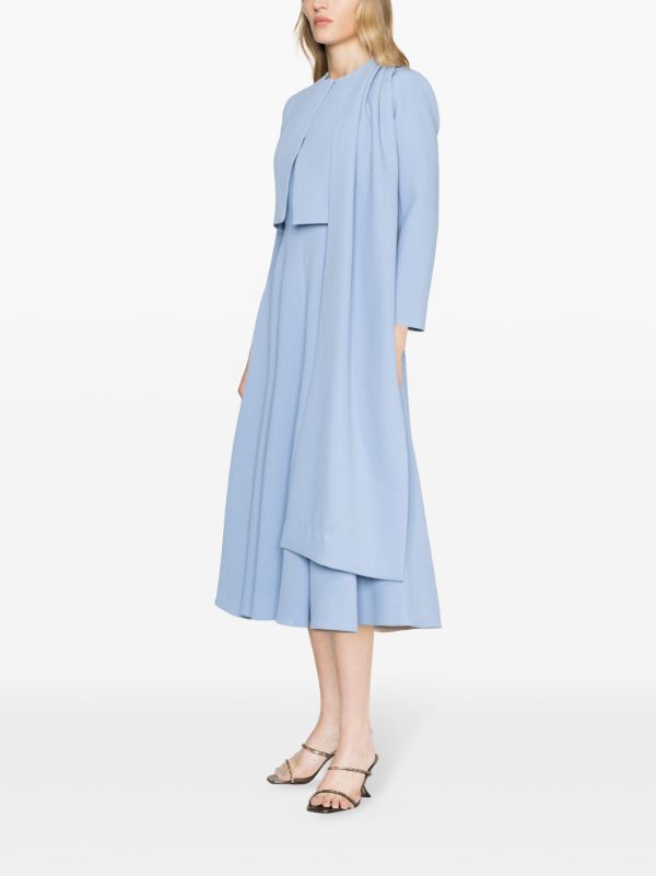 Browns Emilia Wickstead Blue Meggie Cropped Jacket | Browns Cropped Jackets