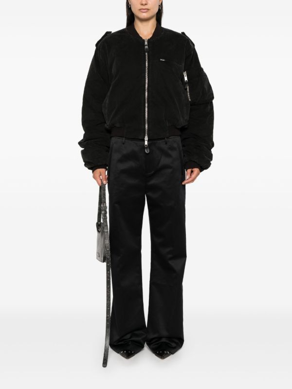 Browns ENTIRE STUDIOS Black Straight-Leg Trousers | Browns Regular-Fit & Straight Leg Pants