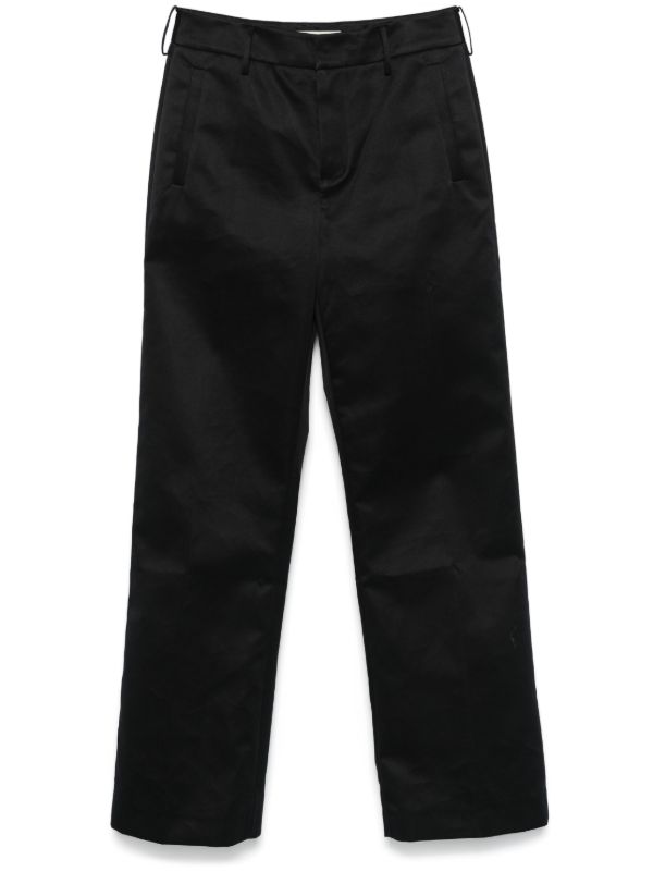 browns ENTIRE STUDIOS Black Straight-Leg Trousers | Browns Regular-Fit & Straight Leg Pants