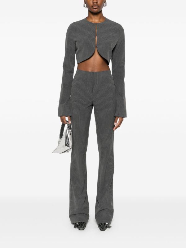 Browns ENTIRE STUDIOS Pinstripe Bootcut Trousers | Browns Flared & Bell-Bottom Pants