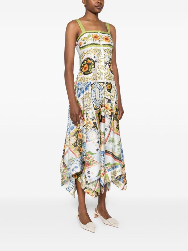 Browns FARM Rio Latin Trip Midi Dress | Browns Day Dresses