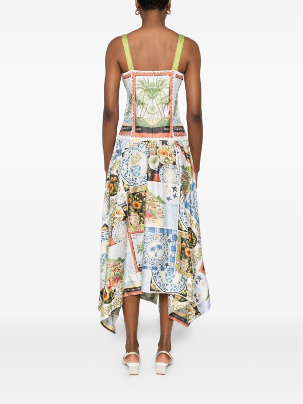 Browns FARM Rio Latin Trip Midi Dress | Browns Day Dresses