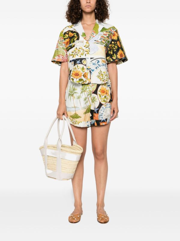 Browns FARM Rio Latin Trip Scarves Shorts | Browns Short & Mini Shorts