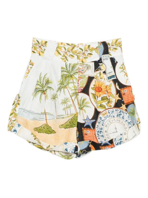 browns FARM Rio Latin Trip Scarves shorts | Browns Short & Mini Shorts