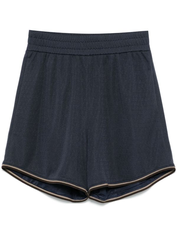 browns FENDI Blue FF Jacquard Shorts | Browns Track & Running Shorts
