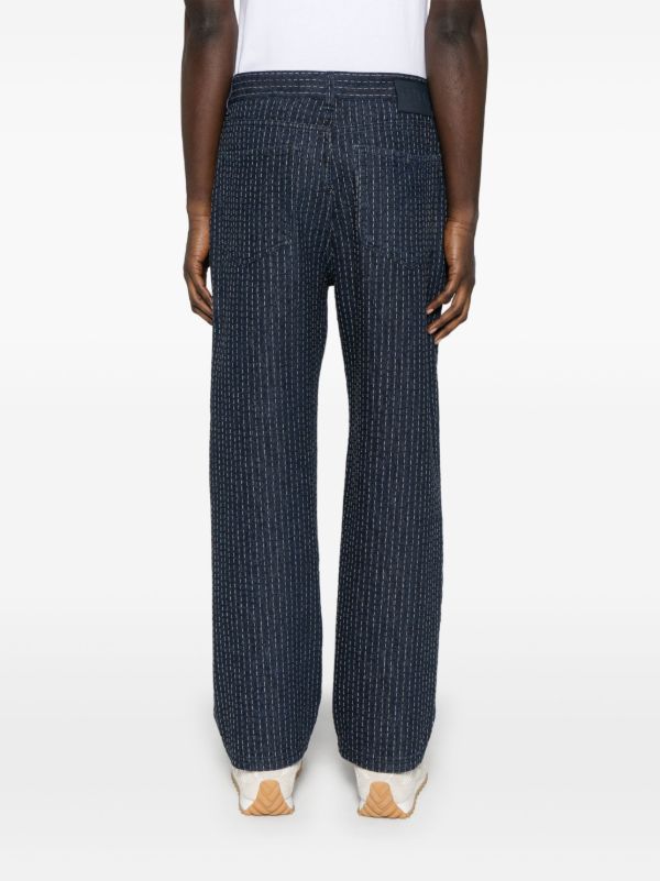 Browns FENDI Blue Topstitched Straight-Leg Jeans | Browns Regular & Straight-Leg Jeans