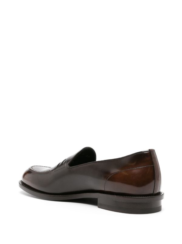 Browns FENDI Brown Baguette Leather Loafers | Browns Loafers