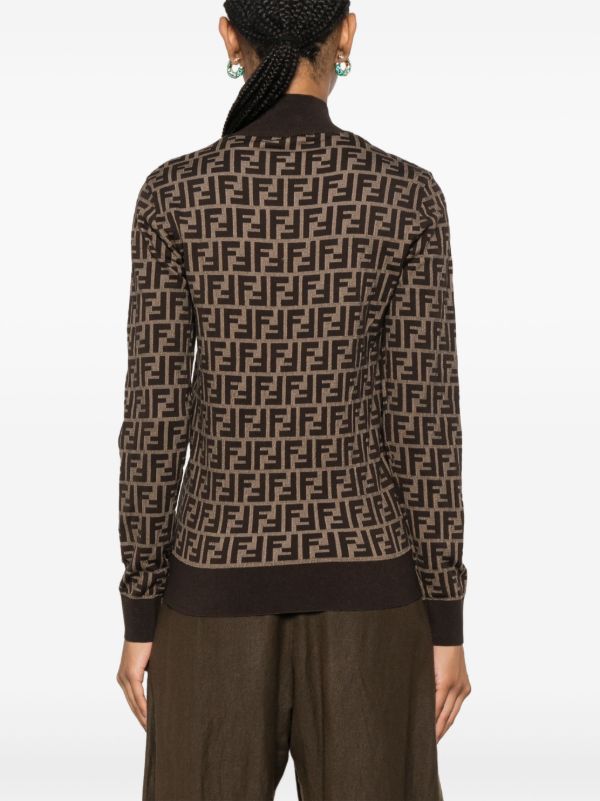Browns FENDI FF High-Neck Sweater | Browns Knitted Sweaters