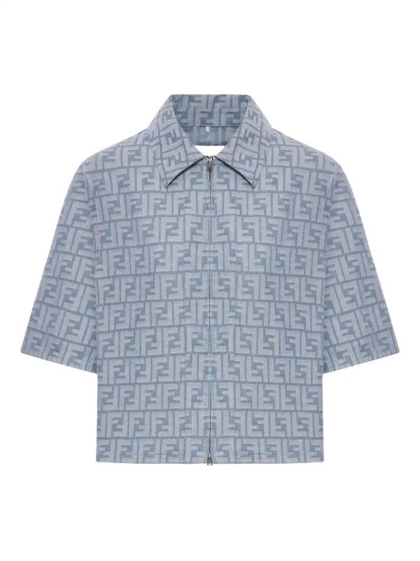 browns FENDI FF-monogram jacket | Browns Varsity Jackets