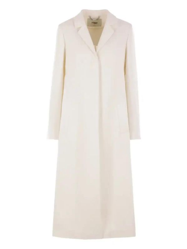 browns FENDI linen coat | Browns Single Breasted Coats