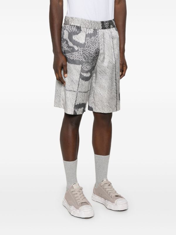 Browns Feng Chen Wang Graphic-Print Shorts | Browns Deck Shorts