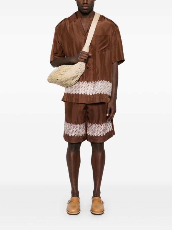 Browns Feng Chen Wang Silk Shorts | Browns Deck Shorts