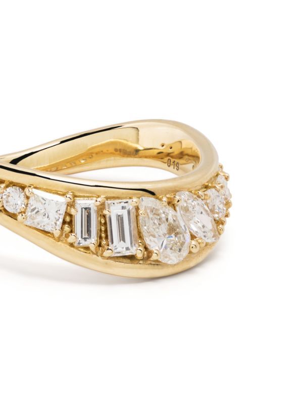 Browns Fernando Jorge 18K Stream Wave Diamond Ring | Browns Fine Rings
