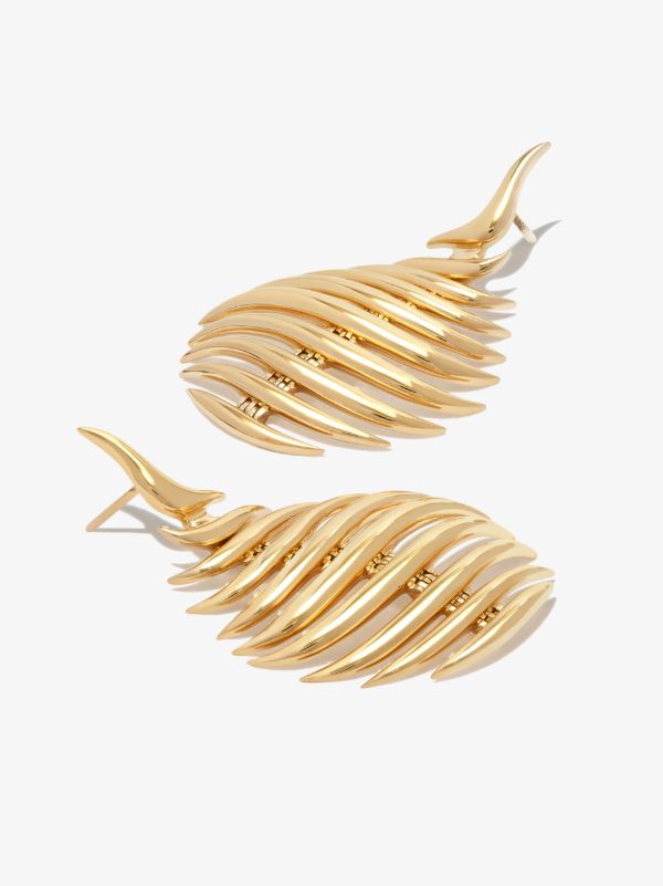 Browns Fernando Jorge 18K Yellow Gold Flame Small Drop Earrings | Browns Fine Earrings