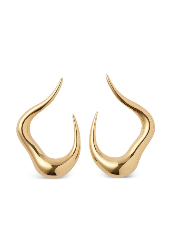 browns Fernando Jorge 18K yellow gold small Bold Stream earrings | Browns Fine Earrings