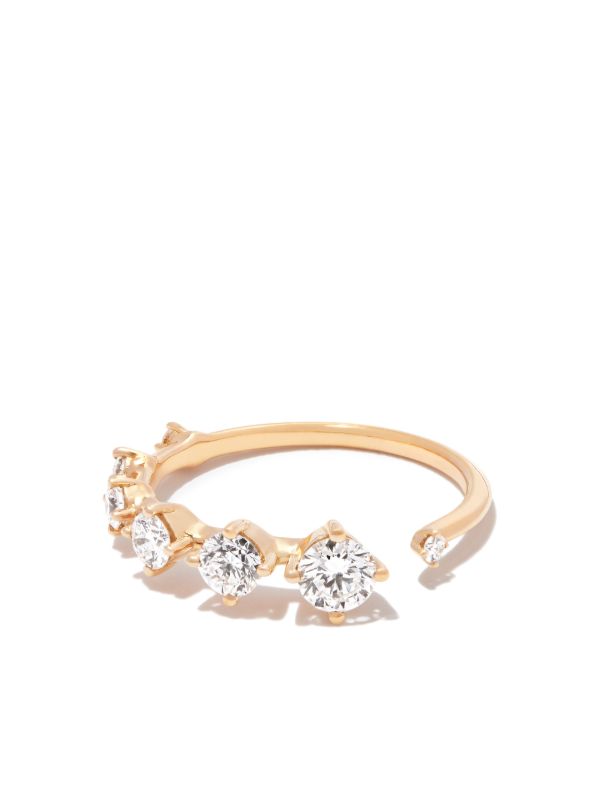 Browns Fernando Jorge 18K Yellow Gold Small Sequence Diamond Band Ring | Browns Fine Rings