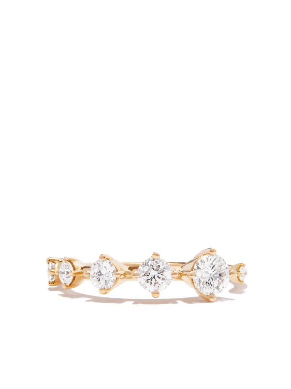 Browns Fernando Jorge 18K Yellow Gold Small Sequence Diamond Band Ring | Browns Fine Rings