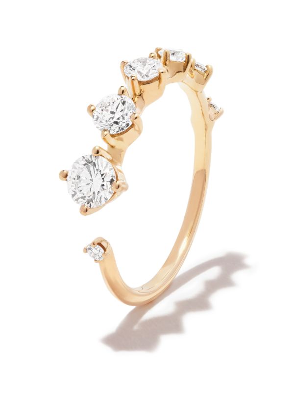 Browns Fernando Jorge 18K Yellow Gold Small Sequence Diamond Band Ring | Browns Fine Rings