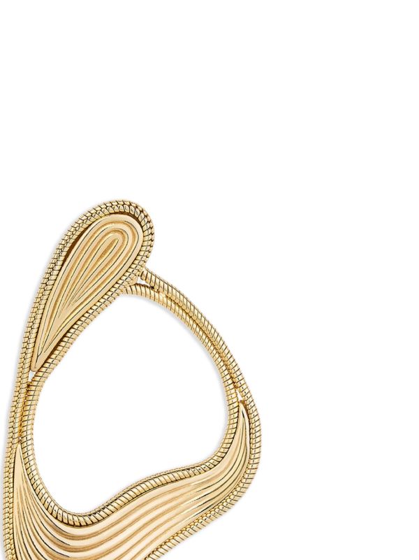 Browns Fernando Jorge 18K Yellow Gold Stream Lines Loop Earrings | Browns Fine Earrings