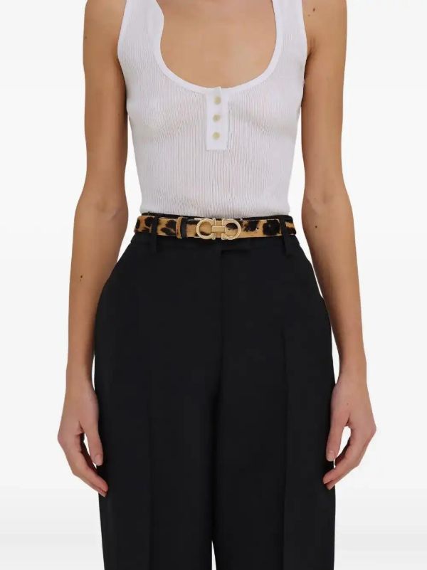 Browns Ferragamo Adjustable Gancini Belt | Browns Belts
