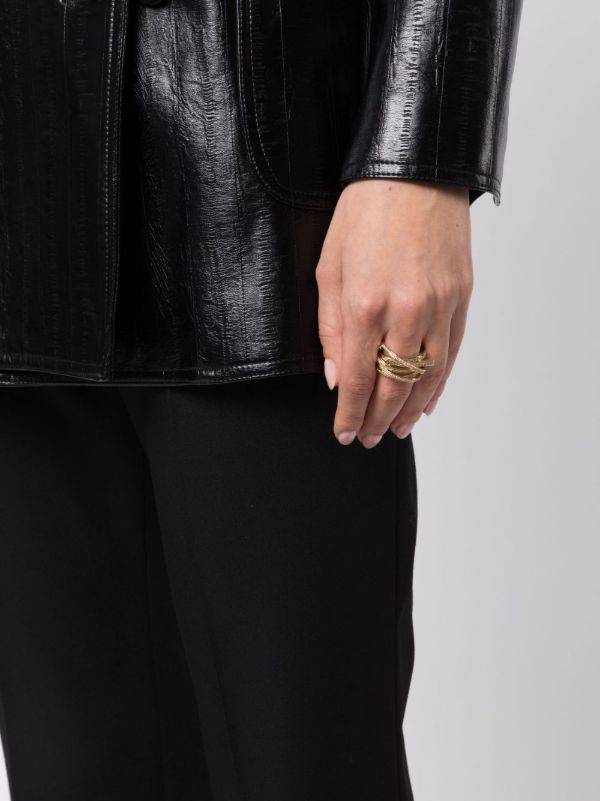 Browns Ferragamo All-over Crystal-embellished Ring | Browns Rings